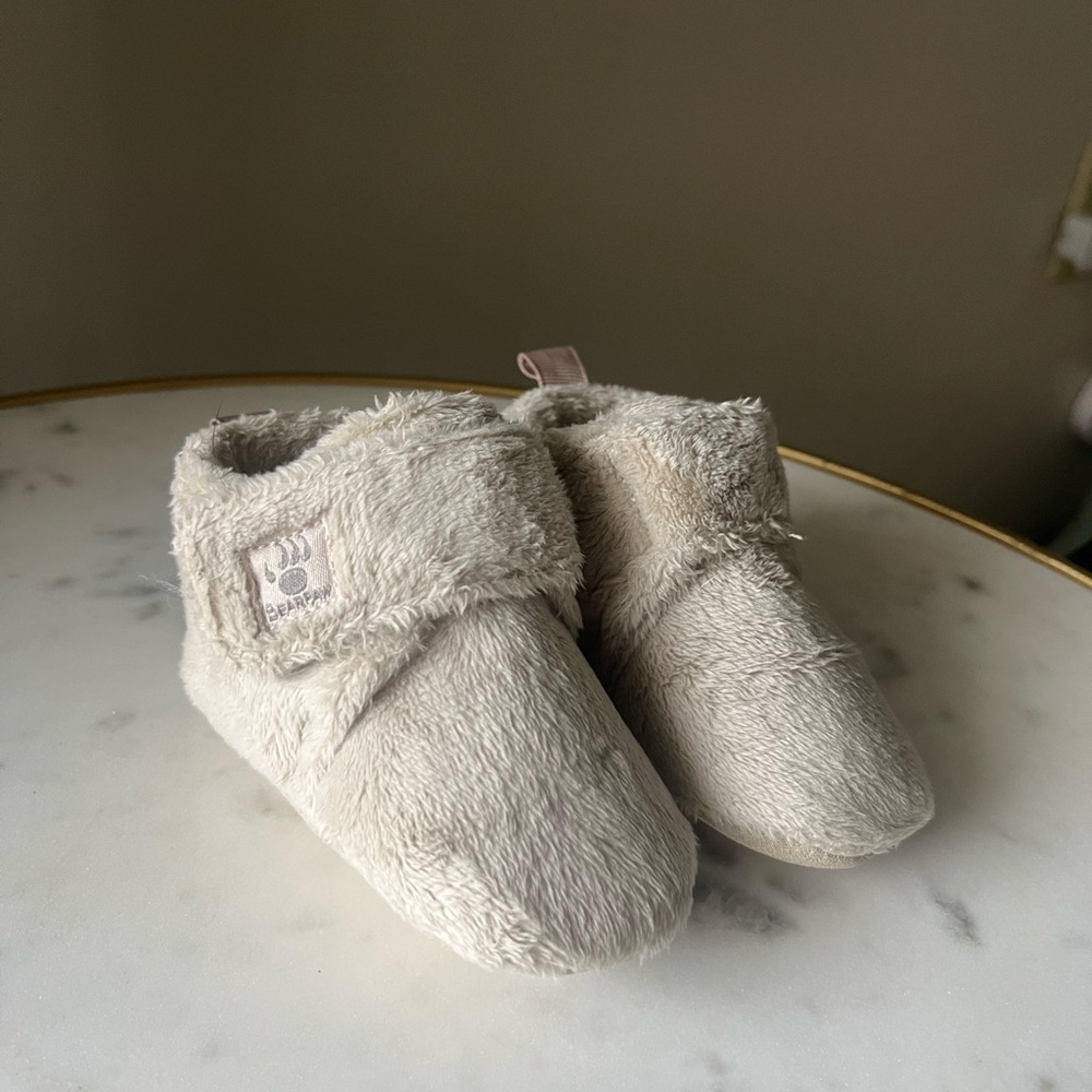 Cozy Cream Baby Booties